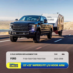5 PLUS 22-inch wiper blades with preinstalled J-hook adapter for quick fit