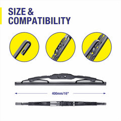 5 PLUS three-wiper set packaging shows all-in-one replacement.