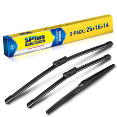 5 PLUS CHR wiper pack3 – trio of blades for exact OE fit on Toyota CHR