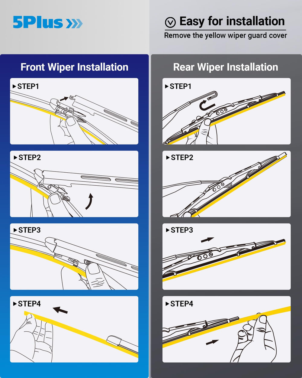 5 PLUS OEM-grade design with silicone adapters for reliable fit on Toyota Sequoia