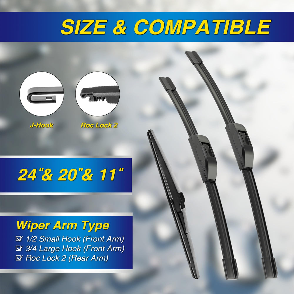 5 PLUS Sorento 20-inch front wiper delivering smooth wipe performance