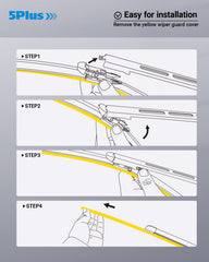 5 PLUS Tundra wiper blades OEM-fit guarantees easy replacement on Toyota Tundra