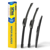 5 PLUS windshield wipers 26-inch front blade for clear rain performance.