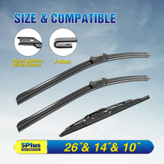 5 PLUS Chevy Trax front blade 14-inch for smooth wiping