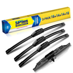 5 PLUS wiper blades for Toyota FJ Cruiser, 16-inch blade in action for clear rain visibility.