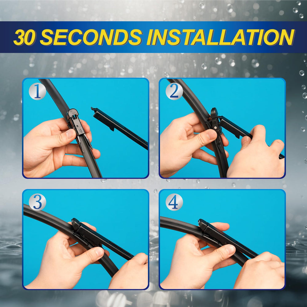 5 PLUS wipers wipe quietly for less distraction