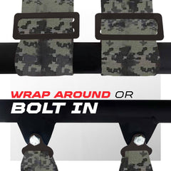 4-point harness setup showing strap connections by 50 Caliber Racing