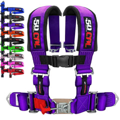 50 Caliber Racing 4-point harness for bucket seats provides secure support off-road