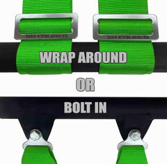 50 Caliber Racing Harness color options match any vehicle styling.