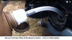 501parts high-flow spout 1in, 18in long for diesel or gasoline pouring