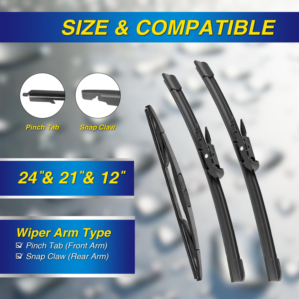 5 PLUS Buick Enclave 21-inch passenger blade for consistent wipe.