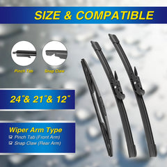 5 PLUS Buick Enclave 21-inch passenger blade for consistent wipe.