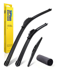5 PLUS Nissan Murano wipers 26/18/12 inches with J-Hook for all-weather visibility