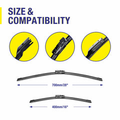 5 PLUS PTFE coated rubber delivers quiet, clean wipes