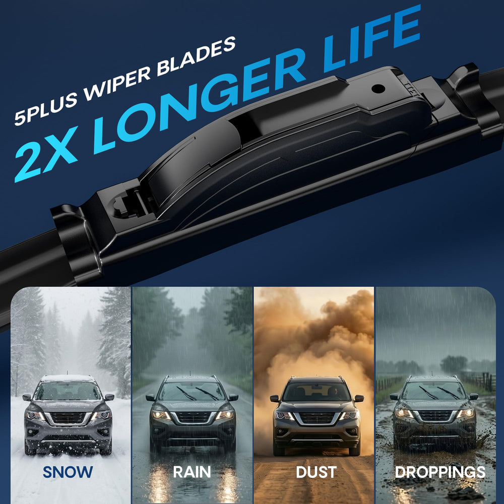 Boxed 5 PLUS wipers and towel for Nissan Murano