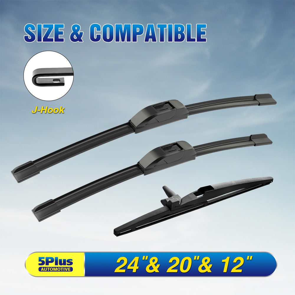 5PLUS wiper blades for Toyota 4Runner front 20in provide clear performance in rain.
