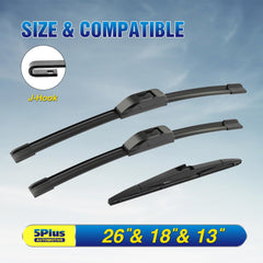 5 PLUS Kia Telluride front 18-inch blade for streak-free wiping