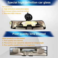 8sanlione 360-degree adjustable mirror offers versatile angles for better blind-spot awareness.