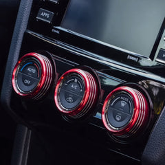 Bentolin Subaru WRX STI red trim accents interior with style.