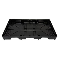 A.A battery tray uses high impact polypropylene for long lasting durability.