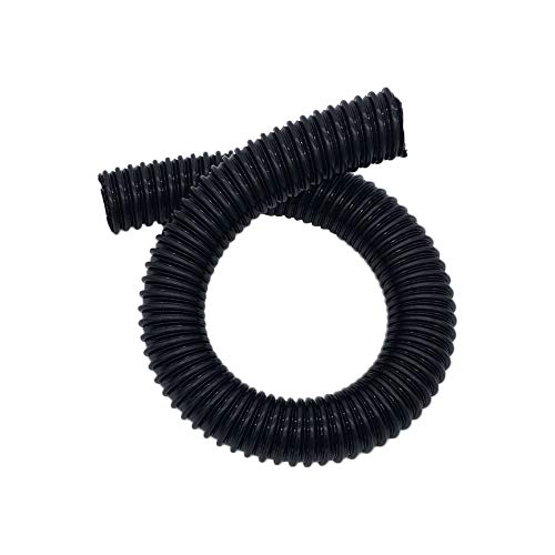 A.A Black Plastic Flex Battery Vent Hose Tubing for RVs and campers, UV resistant and durable.