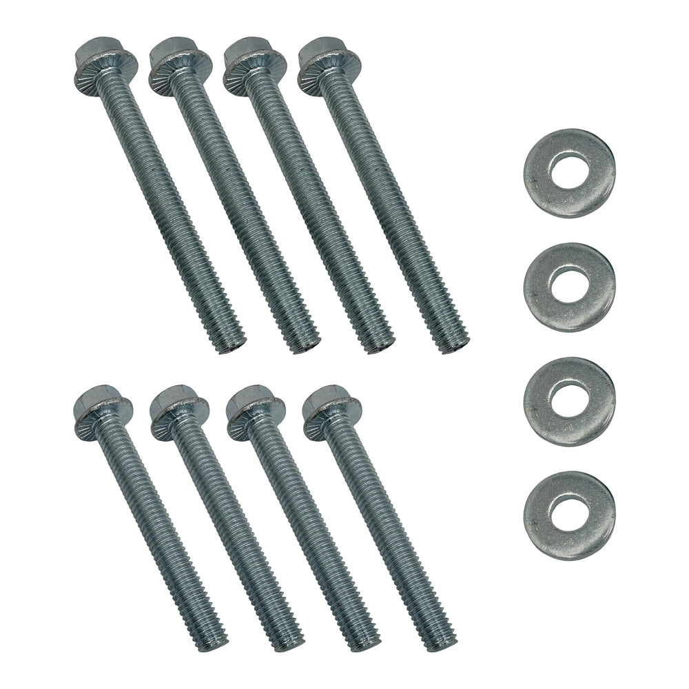 A.A engine stand bolt kit closeup for Chevy V8s, secure mounting.