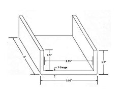 A.A Heavy Duty Weld-On 2x4 Stake Pocket pack of 8 for quick installs
