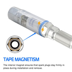 A ABIGAIL 5/8 inch socket for secure grip on stubborn plugs.