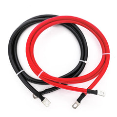 A ABIGAIL 6 AWG red battery cable, 5 ft, ideal for automotive and solar power connections.
