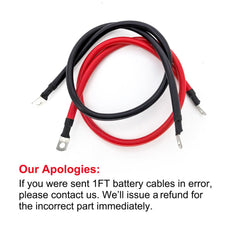 A ABIGAIL cable set ideal for automotive, solar, marine, and RV power needs.