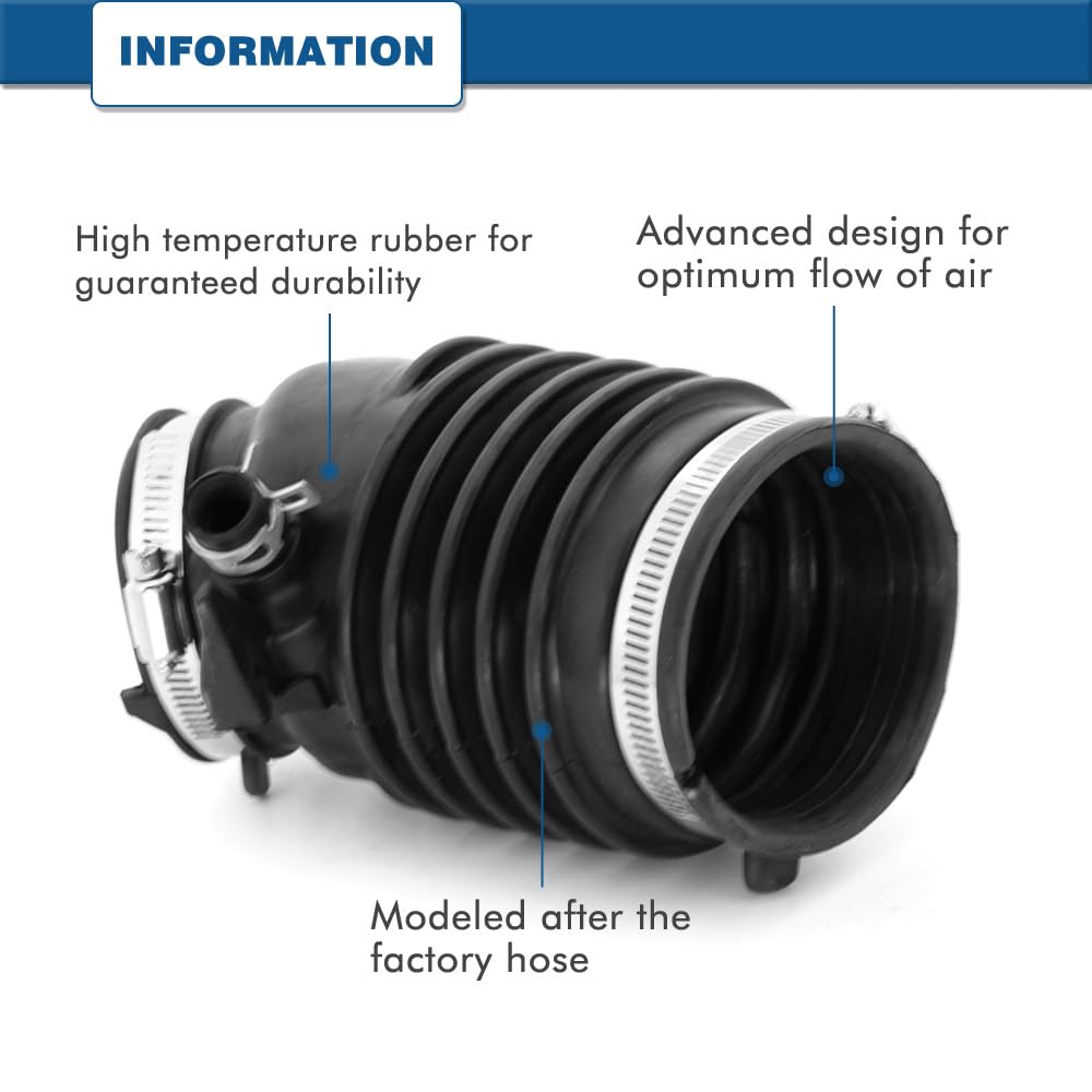 A ABIGAIL air intake hose vacuum port area for smooth airflow.