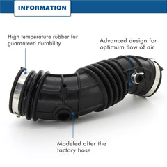 A ABIGAIL air intake hose for Crosstour, front view, OEM-style compatibility.