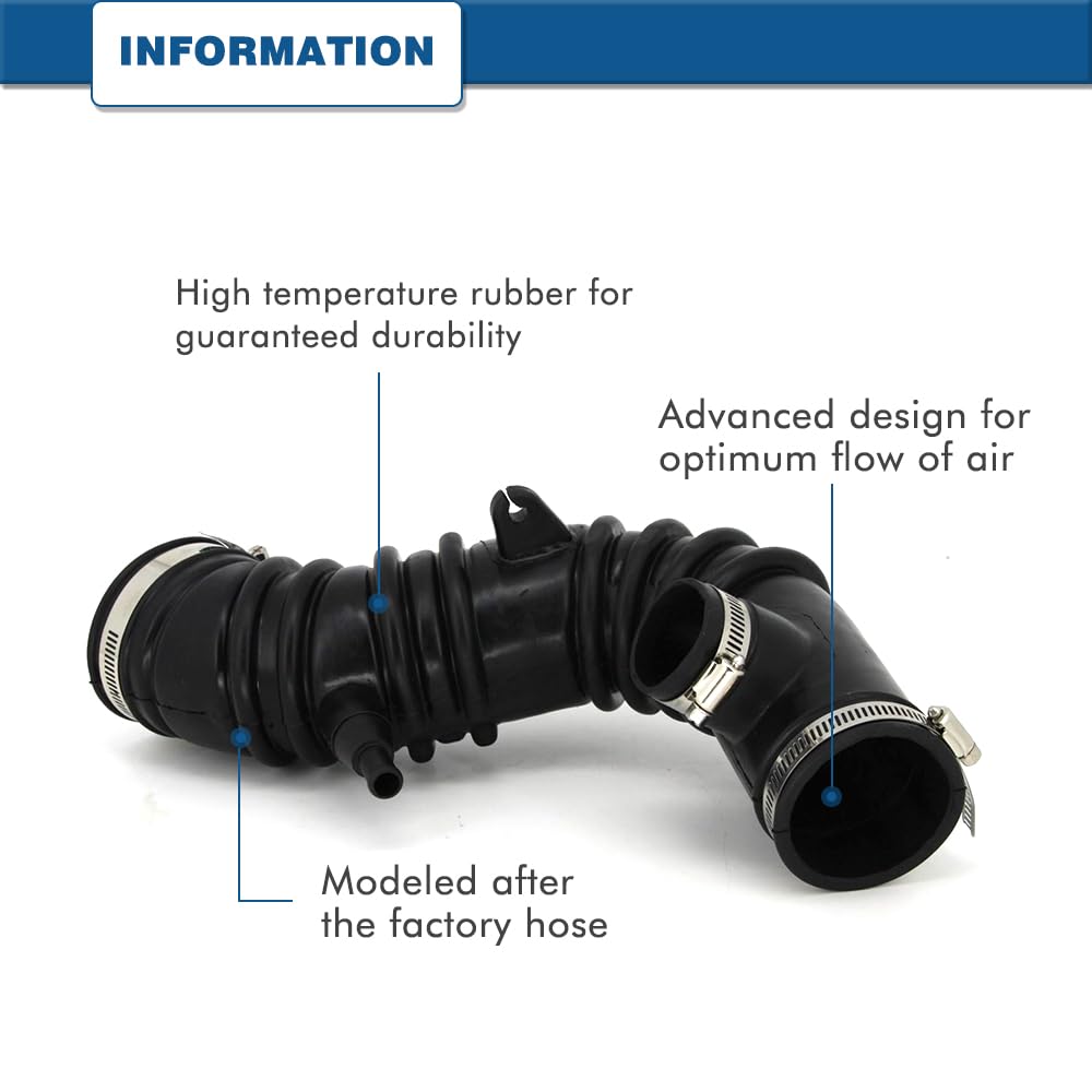 High-temperature rubber ABIGAIL air intake hose for engine durability