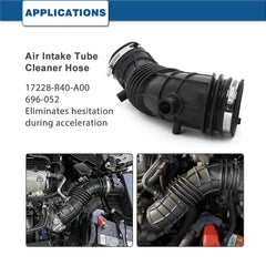 A ABIGAIL air intake hose end connector with clamps shown for secure fit