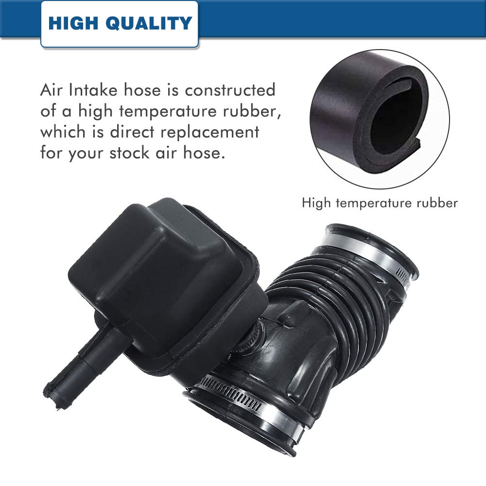 A ABIGAIL rubber air intake hose close-up highlights durable material for long service life