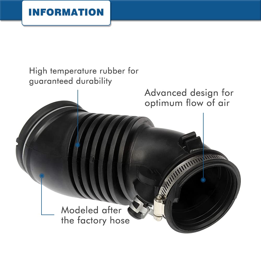 A ABIGAIL air intake hose, installation context showing OEM-style fit for Honda Pilot 3.5L V6.