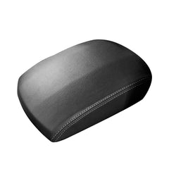 A ABIGAIL center-console armrest cover close-up showing soft microfiber texture for comfort.