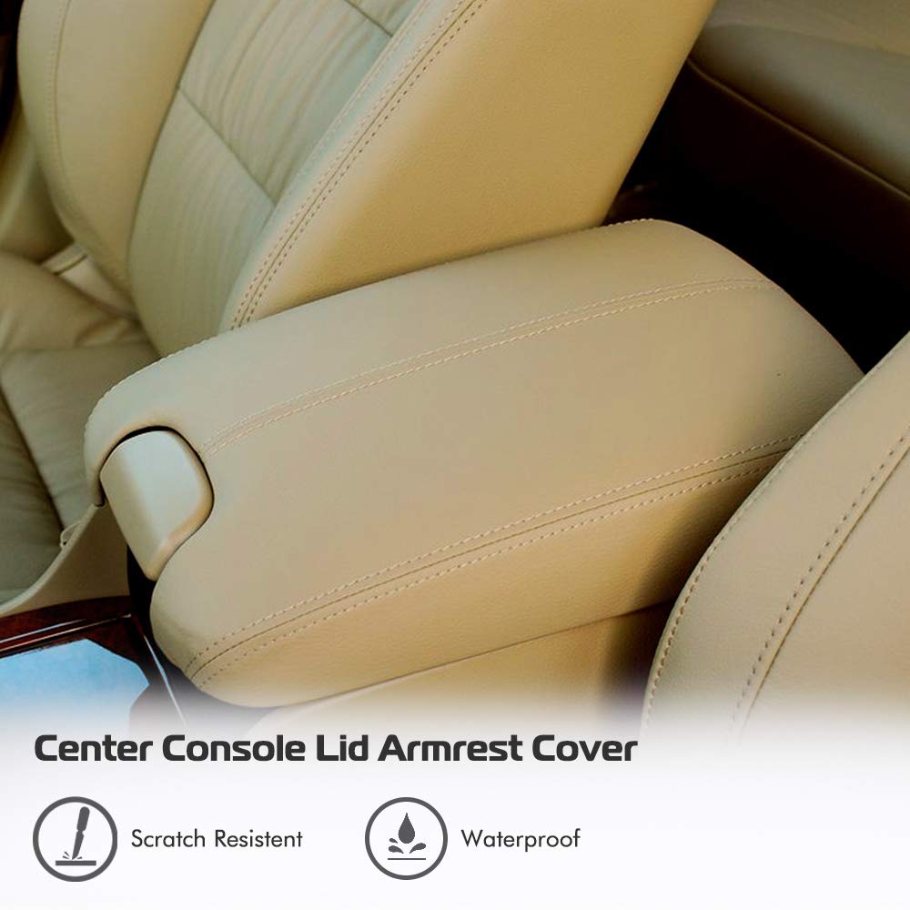 A ABIGAIL soft synthetic leather armrest cover for comfortable grip.