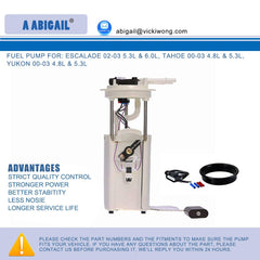 A ABIGAIL E3508M sending unit image—consistent fuel pressure for reliable starts.