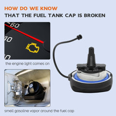 A ABIGAIL fuel cap for Mini Cooper compatibility close-up.