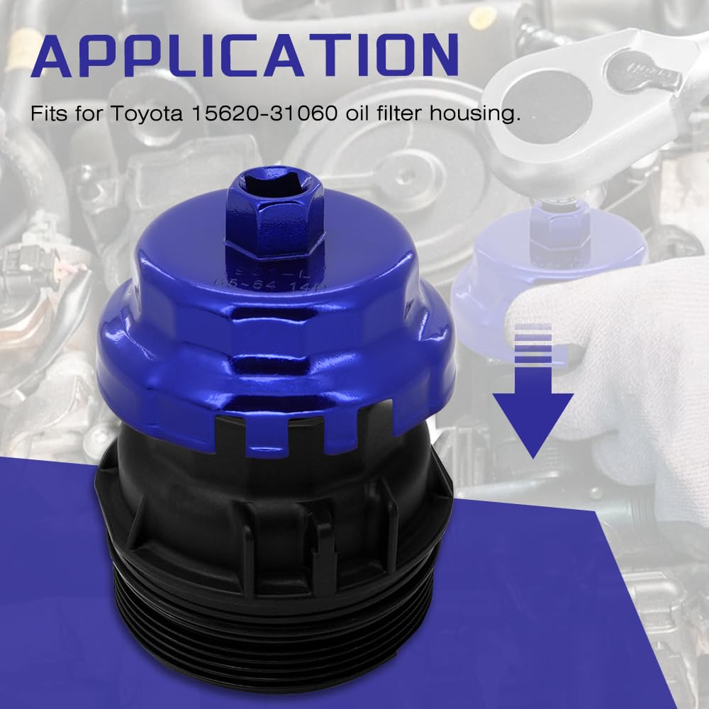 Works with 1/2 inch drive ratchets or 27mm sockets for flexible use.