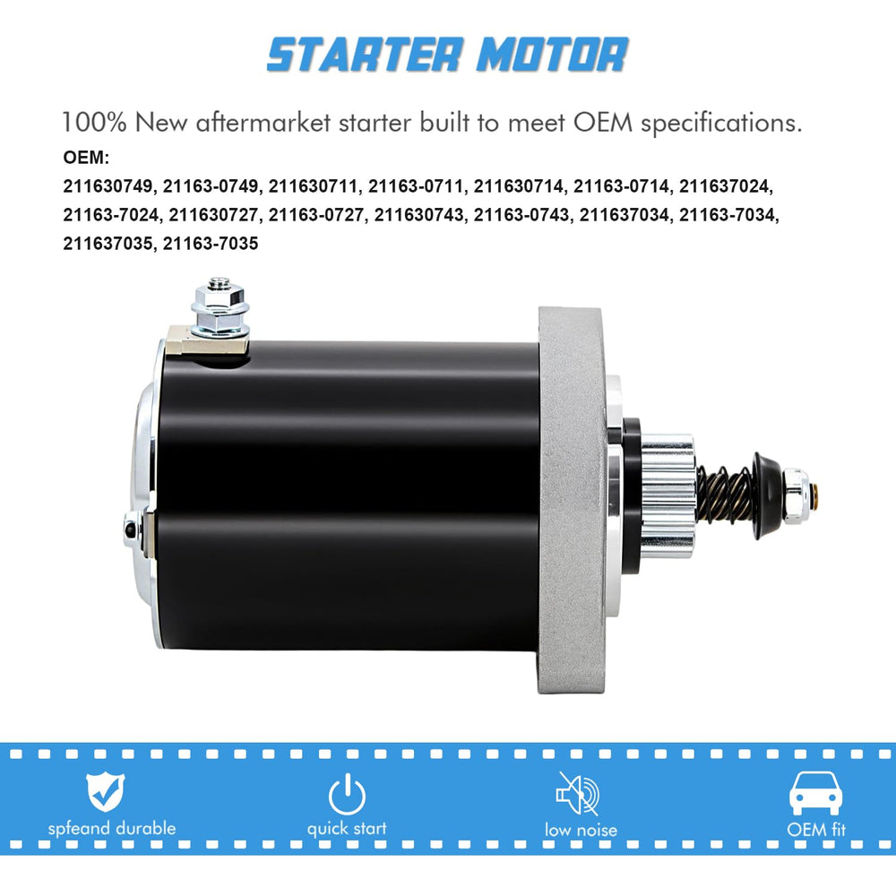 A ABIGAIL Kawasaki FR691V starter top view highlights compact design for easy mounting.
