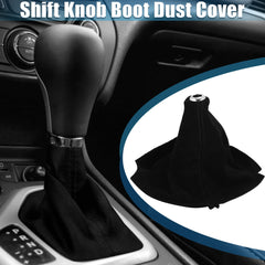A ABSOPRO universal gear shift boot in suede protects the console from dust.