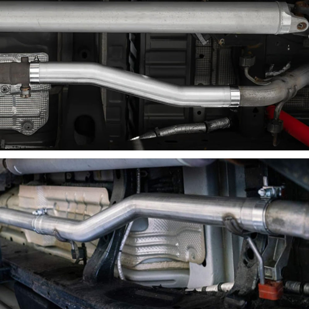 A-KARCK tail pipe designed to improve flow and response.