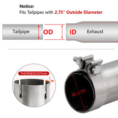 A-KARCK tail pipe for Sierra 1500 offers rust resistance and longevity.
