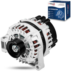 A-NAFTULY 150A alternator front view for robust vehicle charging on the road.