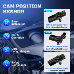 A-NAFTULY camshaft sensor for Altima 3.5L, steady timing signal in action