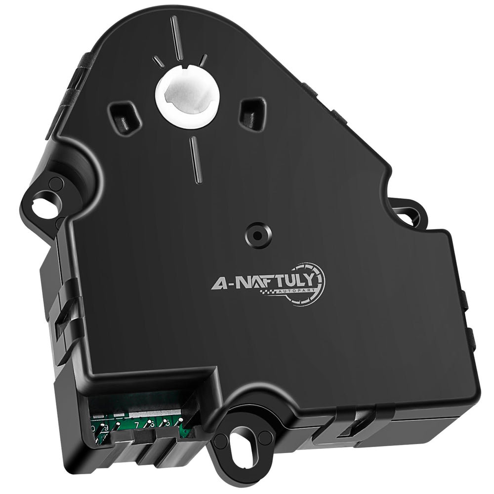A-NAFTULY blend door actuator closeup showing durable ABS housing for reliable climate control