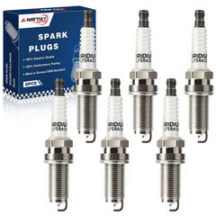 A-NAFTULY Iridium spark plugs closeup tips improving combustion efficiency.