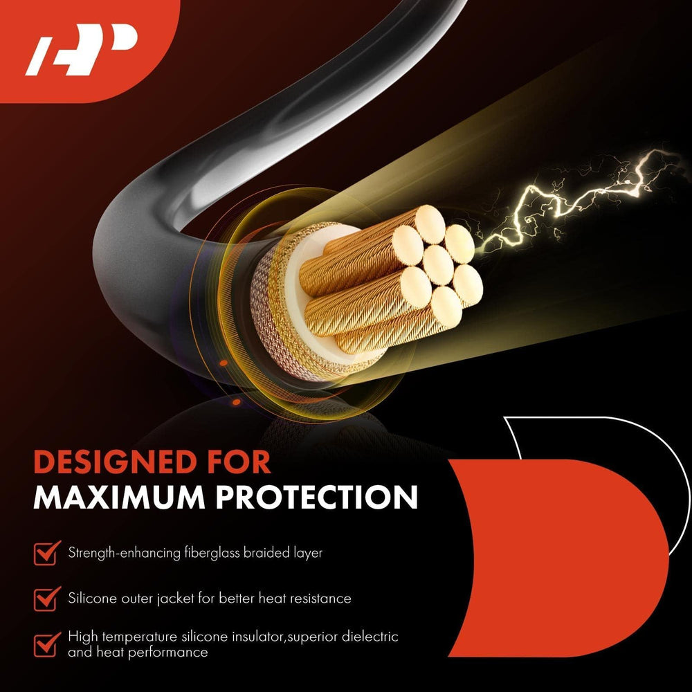 A-Premium 90-degree boot ends simplify connections in tight engine bays.